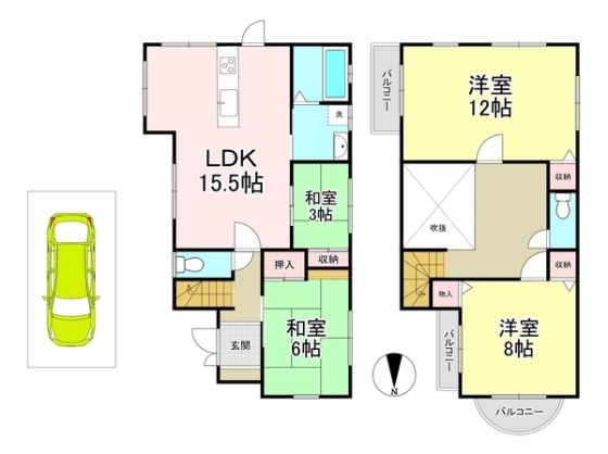 香芝市旭ヶ丘　中古一戸建て住宅