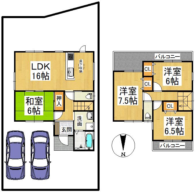 香芝市今泉　新築一戸建て住宅